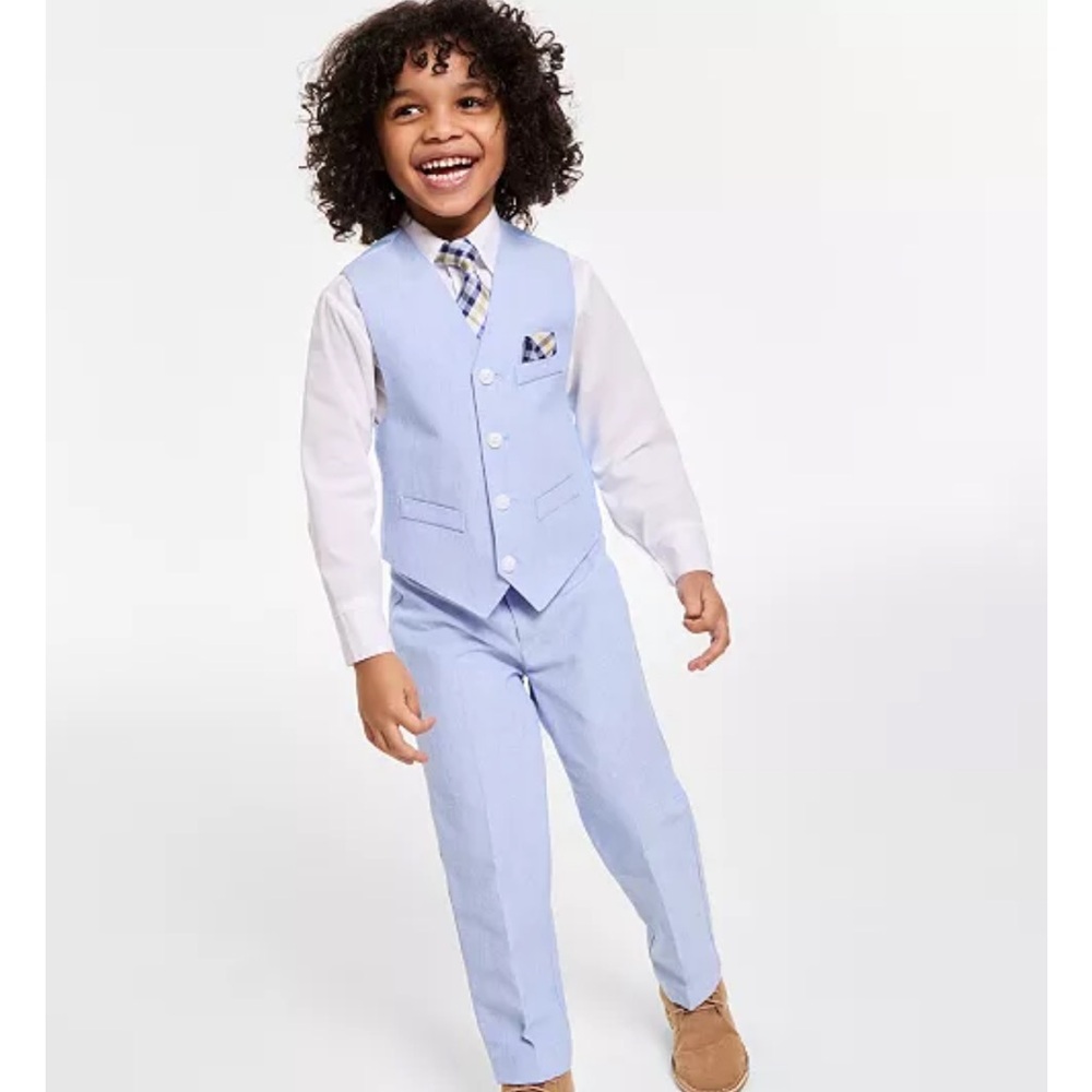 Nautica Light Blue and White Kids Matching Set